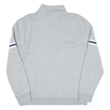 NAUTICA Mens Sweatshirt Grey 1/4 Zip L
