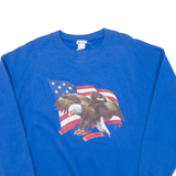 LEE American Flag Mens Sweatshirt Blue USA L