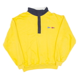 NAUTICA Mens Sweatshirt Yellow 1/4 Zip L