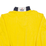 NAUTICA Mens Sweatshirt Yellow 1/4 Zip L