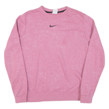 NIKE Womens Sweatshirt Pink M