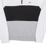 DKNY Womens Sweatshirt Grey 1/4 Zip M