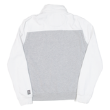 DKNY Womens Sweatshirt Grey 1/4 Zip M