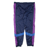 ADIDAS Mens Track Pants Blue Tapered XL W42 L32