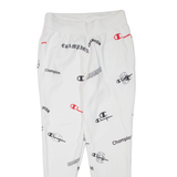 CHAMPION Mens Joggers White Tapered M W28 L30
