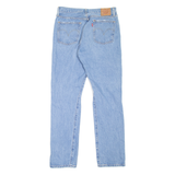 LEVI'S 501 BIG E Jeans Distressed Womens Blue Straight Stone Wash W31 L32