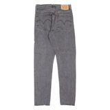 LEVI'S 501S Jeans Womens Grey Skinny Straight W24 L28