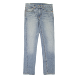 LEVI'S 511 Jeans Mens Blue Slim Straight Stone Wash W32 L34