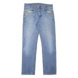LEVI'S 505 Jeans Mens Blue Regular Straight Stone Wash W34 L32