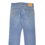 LEVI'S 505 Jeans Mens Blue Regular Straight Stone Wash W34 L32