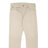LEVI'S 502 Jeans Mens Beige Regular Tapered W30 L27