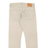 LEVI'S 502 Jeans Mens Beige Regular Tapered W30 L27