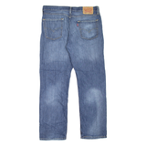 LEVI'S 514 Jeans Mens Blue Slim Straight Stone Wash W34 L30