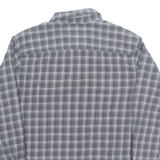 COLUMBIA Mens Shirt Grey Plaid Long Sleeve M
