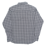 COLUMBIA Mens Shirt Grey Plaid Long Sleeve M