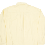 NAUTICA Mens Plain Shirt Yellow Long Sleeve 2XL
