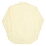 NAUTICA Mens Plain Shirt Yellow Long Sleeve 2XL