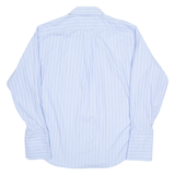 TOMMY HILFIGER Mens Shirt Blue Striped Long Sleeve L