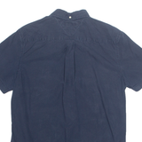 TOMMY HILFIGER Custom Fit Mens Plain Shirt Blue M