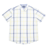 TOMMY HILFIGER Mens Shirt White Plaid XL