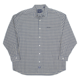 NAUTICA Mens Shirt Blue Plaid Long Sleeve XL