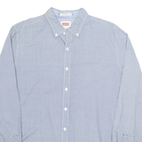 LEVI'S Mens Shirt Blue Spotted Long Sleeve L