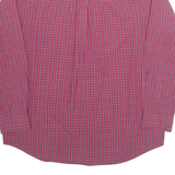 CHAPS Mens Shirt Red Plaid Long Sleeve L