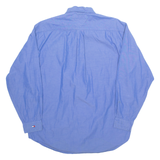 TOMMY HILFIGER Golf Mens Plain Shirt Blue Long Sleeve M