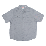 WRANGLER Mens Denim Shirt Grey L
