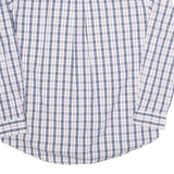 TOMMY HILFIGER Mens Shirt Blue Plaid Long Sleeve 2XL