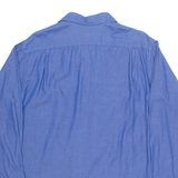 TOMMY HILFIGER Mens Shirt Blue Spotted Long Sleeve L