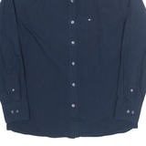 TOMMY HILFIGER Mens Formal Shirt Blue Long Sleeve L