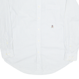 TOMMY HILFIGER Mens Shirt White Check Long Sleeve XL