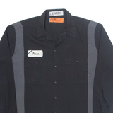 DICKIES Jesus Mens Worker Shirt Black Long Sleeve L