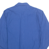 TOMMY HILFIGER Mens Shirt Blue Spotted Long Sleeve L