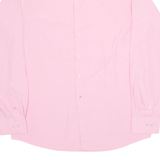 NAUTICA Slim Fit Spandex Mens Formal Shirt Pink Long Sleeve L