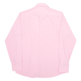 NAUTICA Slim Fit Spandex Mens Formal Shirt Pink Long Sleeve L