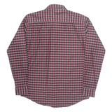 NAUTICA Tailored Fit Mens Shirt Red Check Long Sleeve M