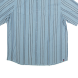 WOOLRICH Mens Shirt Blue Striped L