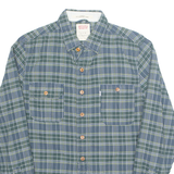 LEVI'S Slim Fit Mens Shirt Blue Check Long Sleeve S