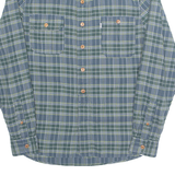 LEVI'S Slim Fit Mens Shirt Blue Check Long Sleeve S