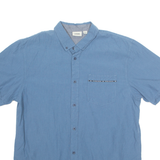 VANS Mens Shirt Blue Houndstooth L
