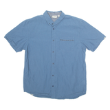 VANS Mens Shirt Blue Houndstooth L