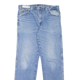 DICKIES Workwear Mens Jeans Blue Regular Straight Stone Wash W36 L34