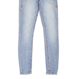 TRUE RELIGION Halle Womens Jeans Blue Slim Skinny Stone Wash W25 L27