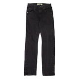 WRANGLER Mens Jeans Black Regular Straight W28 L32