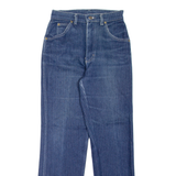 LEE Pinstripe Womens Jeans Blue Regular Mom 90s W24 L28