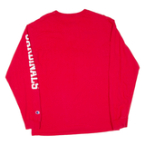 CHAMPION University Of Louisville Cardinals Mens T-Shirt Red Long Sleeve USA L