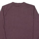 CARHARTT Womens T-Shirt Maroon Long Sleeve XS