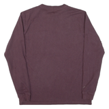 CARHARTT Womens T-Shirt Maroon Long Sleeve XS